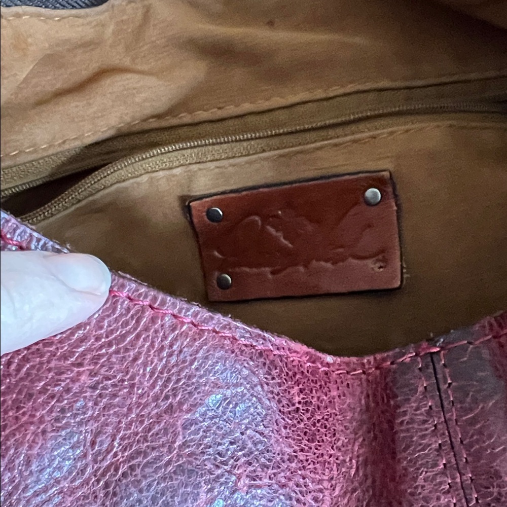 Patricia Nash Deep Red Distressed Leather Hobo Conceal Carry Bag and Wallet - Picture 15 of 16